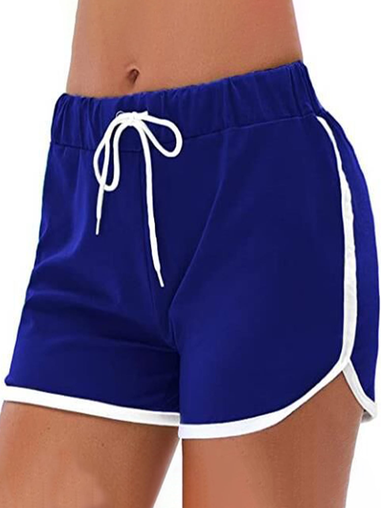 Frontwalk Women Drawstring Elastic Waist Summer Short Hot Pants Lounge