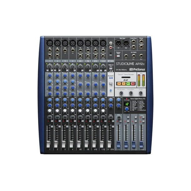 Mezcladora híbrida STUDIOLIVE AR12C Presonus negro 38.1x8.9x39.7