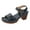 Blue, variant on YLYL Womens Sandals Ankle Strap Platform Wedge Heel Open Toe Slip on Casual Dressy Summer Shoes