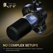 FIFINE K688 USB XLR Studio Microphone for PC Computer Recording, Podcast Dynamic Microphone with Clear Audio for Gaming, Streaming, Headphone Jack for Monitor, Mute Button, Gain Control