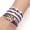 Purple, variant on DIY knitting Bracelet