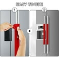 thumbnail image 4 of Refrigerator Door Handle Cover Kitchen Appliance Decor Handles Antiskid Protector Gloves for Fridge Oven Keep Off Fingerprints,Liquid,Oil Stain,Food Spot,2 Pieces (16"*4", Plush), 4 of 16