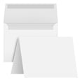 thumbnail image 1 of Juego de tarjetas de felicitación S con impresión superfina, tamaño A1, blanco en blanco, 50 unidades, 1 of 6