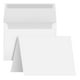 thumbnail image 1 of Juego de tarjetas de felicitación S con impresión superfina, tamaño A1, blanco en blanco, 50 unidades, 1 of 6