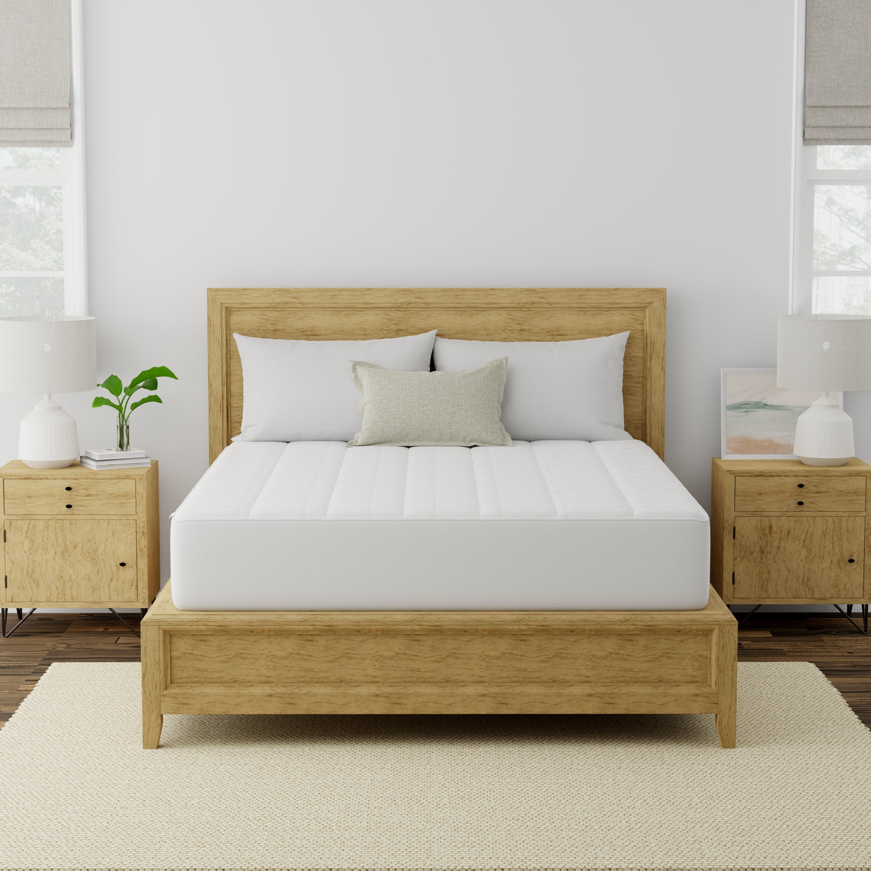 AllerEase Ultimate Mattress Pad, King - Fitted, Allergy Protection, Temperature Balancing