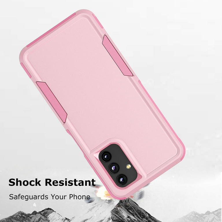 For Samsung Galaxy A14 5G Case ,Sturdy Phone Case for Galaxy 14 5G 6.6 inch  ,Takfox Shockproof Protection Heavy Duty Armor Hard Plastic & Rubber Rugged  Bumper 2-in-1 Case Cover ( Rose
