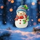 thumbnail image 4 of Seyotauo Christmas Tree Pendant Decorations, Acrylic Car Rearview Mirror Decorations, Cute Snowman Backpack Pendant, Christmas Hanging Decorations, 4 of 6