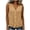 Khaki, variant on Blouses For Women Summer V Neck Sleeveless Button Detail Solid Everyday Workday Casual Errands Vacation Ready Look Daily Versatile Weekend Getaway