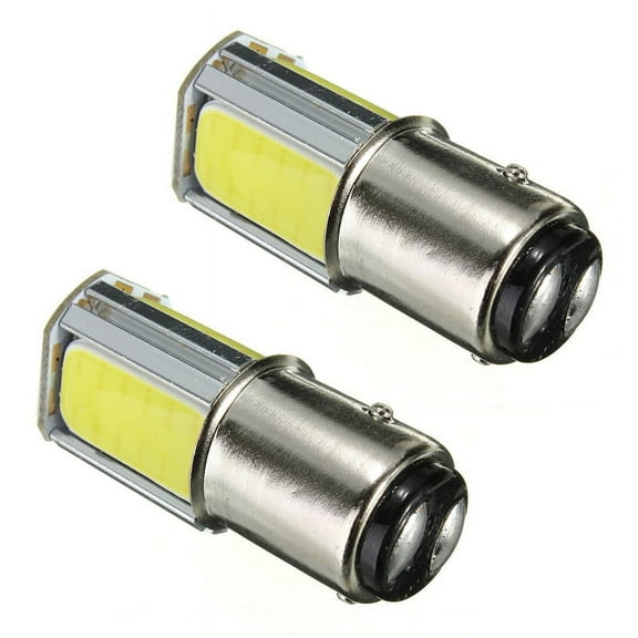4 x 1157 BAY15D COB LED Car Parking Light Brake Light Flashing Tail Light DC 12V White