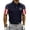 Navy, variant on Men's 250 Anniversary American Flag Patriotic Polo Shirts Short Sleeve 4th of July T-Shirt Summer Workout Tops USA Flag Graphic Tees Blue M