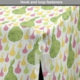 thumbnail image 4 of Fruit Dog Crate Cover, Zentangle Patterned Pears and Silhouettes Pop Kitchen, Easy to Use Pet Kennel Cover Small Dogs Puppies Kittens, 7 Sizes, Pastel Yellow Pale Green, by Ambesonne, 4 of 6
