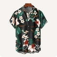 thumbnail image 4 of DJDLJWCJ Hawaiian Shirt for Men, Floral Print Hawaiian Shirts for Men Short Sleeve polo Shirts for Men Summer Beach Shirts Multicolor M, 4 of 4