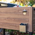 thumbnail image 2 of Permasteel 80-Qt Oak Wood Style Patio Cooler with Wicker Bottom, 2 of 17