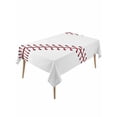 thumbnail image 2 of Baseball Tablecloth Rectangle Table Cloth 60x120, Waterproof Outdoor Table Cloth Covers Decorative Table Protector, Modern Minimalist Red Lines Washable Table Cover for Kitchen Dinning Party, 2 of 8
