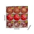 thumbnail image 3 of Aufmer 36 Pcs 3.15" Christmas Ball Ornaments - Large Shatterproof Foam Christmas Tree Decorations, Hanging Balls for Xmas Holiday Party Home Decor(Red), 3 of 6