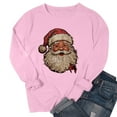 thumbnail image 3 of Chandails de Noël pour Femmes Mode de Noël pour Femmes T-Shirt à Manches Longues et Col Rond avec Coupe Ample et Design de Chandail Sans Capuche pour Femmes, 3 of 4
