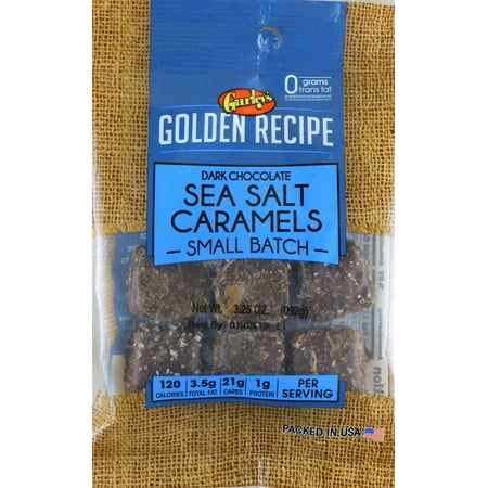 Golden Recipe Dark Chocolate Sea Salt Caramels 3.5Count (PACK OF (Best Salted Caramel Candy Recipe)