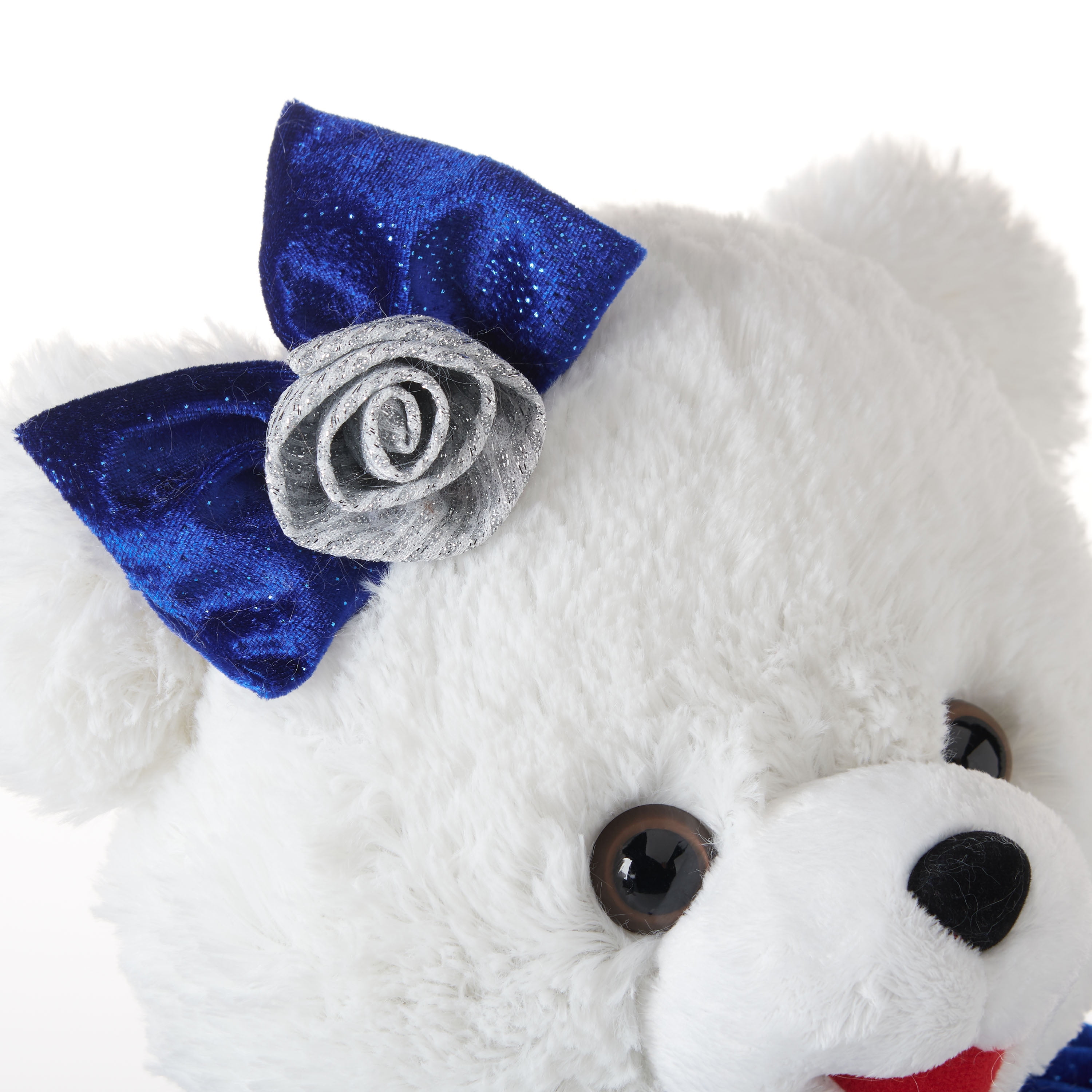 CHRISTMAS Snowflake TEDDY BEAR Set 2019 White Blue Girl Boy 20" Dress Walmart