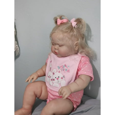 Reborn Baby Dolls Sleeping 24 Inch Realistic Dolls Toddler Girl Real Life Like Looking Baby Dolls That Look Real Reborn Babies with Hair and Toys