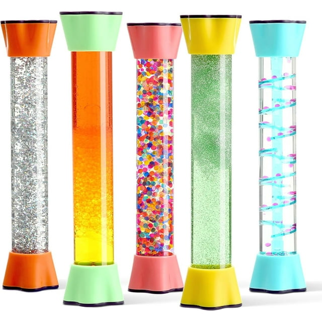 Liquid Motion Bubbler Toy, suministros especiales, tubos refrigerantes, paquete de 5