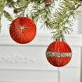 thumbnail image 4 of QHUDLV Christmas Tree Ornaments Velvet Balls, 12pcs Flocked Hanging Balls for Holiday Party and Home Decorations, 4 of 9