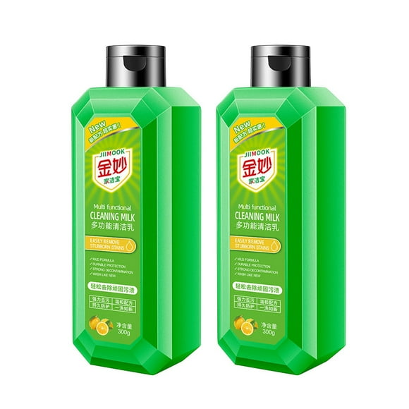 Rbaofujie All Purpose Cleaner 2pc Multi Functional Cleaning Milk for Household Kitchen To Heavy Oil Stains Strong Oil Scale Multi-Purpose Cleaner 300ml Carpet Cleaner Solution