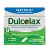 Dulcolax Laxative Suppository for Gentle, Overnight Constipation Relief 16ct