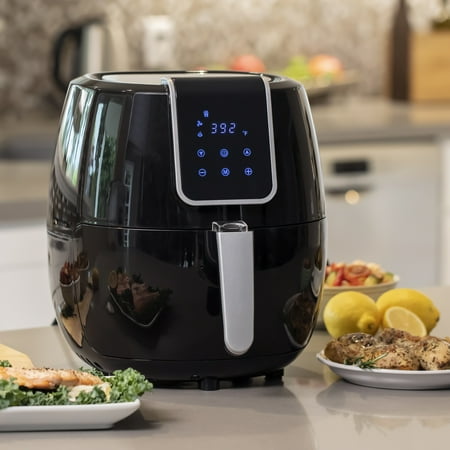 Best Choice Products 5 5qt 7 In 1 Digital Family Sized Air Fryer Kitchen Appliance W Lcd Screen And Non Stick Fryer Basket Black Walmart Com Walmart Com