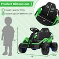 thumbnail image 3 of Costway Ride on Car for Big Kids 12V Battery Powered Electric UTV with Remote Control Green, 3 of 10