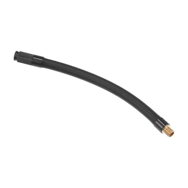 Adaptador de mandril de manguera de extensión de inflador de neumáticos roscado de 16 cm, tubo de bomba de aire, válvula de neumático, tubo de conexión negro para coche, camión, bicicleta, MTB, goma de cobre Unique Bargains mandriles de llantas