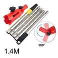 thumbnail image 1 of Paint Brush Extender Paint Roller Extension Pole Clamping Tool Telescopic Rod 1.4m set, 1 of 8