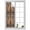 Brown, variant on Rustic Wooden Door Window Privacy Film, Brown Black Farmhouse Country Vintage Static Cling UV Sun Blocking Heat Control Window Tint, Non-Adhesive One Way Windows Privacy Cover 17.7''x39.3''