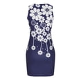 thumbnail image 4 of SMihono Robe d'Été Grande Taille pour Femmes 2023 Mode Décontractée d'Été Sans Manches Coupe Ajustée Imprimée Col Rond Robe, 4 of 5