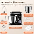 thumbnail image 4 of Batidora De Pedestal 3 En 1 Cebory, 6,5 QT Mezclador De Alimentos De 10 Velocidades, 4 of 6
