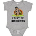 thumbnail image 3 of Inktastic First Thanksgiving Pilgrim Turkey Boys or Girls Baby Bodysuit, 3 of 5