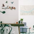 Dznils Metal Bird Wall Art Colourful Birds on The Branch Hanging Wall