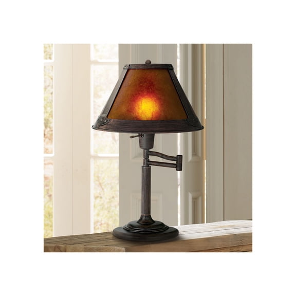 Cal Lighting 60W Swing Arm Mica Desk Lamp