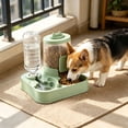 thumbnail image 1 of Automatic Pet Feeder and Water Dispenser Combo for Cats and Small Dogs with Raised Neck Bowl, Large Capacity, Spill-Proof Base, Plastic, Multiple Colors, 1 of 6