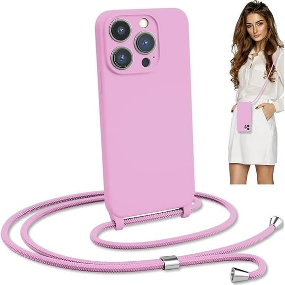 Blaspins Crossbody Lanyard Strap Case for iPhone 16 Pro Max, 6.9 inch 160 cm Strap
