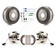 thumbnail image 1 of Transit Auto Rear Brake Drum Shoe Hardware and Wheel Hub Bearing Assembly Kit for Car 2001-2005 Pontiac Aztek AWD with rear brakes - Left Right Side (Driver Passenger) K7D-100199, 1 of 11