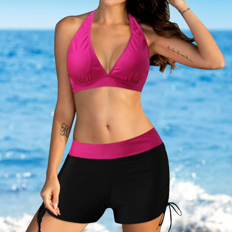 Bathing Shorts for Women Two Piece D Cup Swimsuits Women Tow Piece