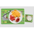 thumbnail image 3 of Printtoo Personalized Placemat & Coaster Set For Kids Toddlers,Birthday Gift For Boys,Gift For Girls,Sloth-8x11.5 Inch, 3 of 5