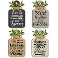 thumbnail image 2 of 4pcs Kitchen Wall Decor Wood Sign Eat Drink Love Enjoy Wood Sign Kitchen Wall Decor Hanging Plaques Farmhouse Eat Sign Board Sign for Home Kitchen Dining Living Room Bar Cafe, 2 of 8