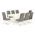 thumbnail image 2 of East West Furniture Dining Room Set Linen White, LGEL9-LWH-07, 2 of 6