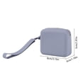 thumbnail image 2 of Silicone Zipper Pouch, Waterproof Travel Storage Bag for Earbuds Cables, Portable Small Electronics Organizer for Passport Accessories, 2 of 6