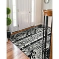 thumbnail image 4 of Unique Loom Portland Collection Area Rug - Orford (4' 1" x 6' 1" Rectangle Black and White/Black), 4 of 9
