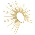 thumbnail image 4 of Sunburst Goddess Golden Headband for Women Mary Spiked Crown, 4 of 5