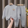 thumbnail image 4 of Youmylove Children Autumn Winter Warm Underwear Top Pants Set Plus Thick Long Sleeve New Boys Girls Home Wear Leisure Child Clothing, 4 of 6