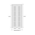 thumbnail image 5 of Sliding Closet Bi-fold Doors 36 x 80 inches | Planum 0010 Matte Grey | Sturdy Tracks Moldings Trims Hardware Set | Wood Solid Bedroom Wardrobe Doors, 5 of 6