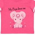 thumbnail image 4 of Inktastic Aditi My Papa Loves Me Pink Elephant Beautiful Girls Toddler T-Shirt, 4 of 5